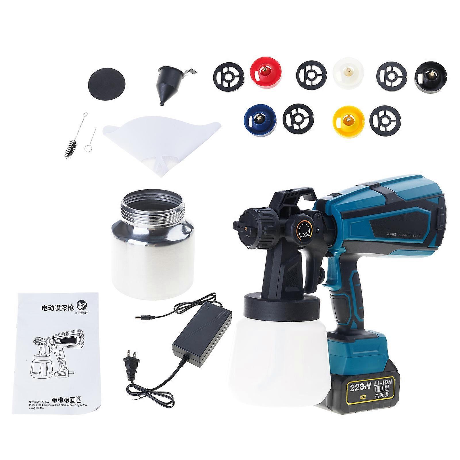 Rechargeable Paint Sprayer With 3 Sprayer Patterns Horizontal Vertical Circular For Precise Coating Home Renovation Tasks Multicolor