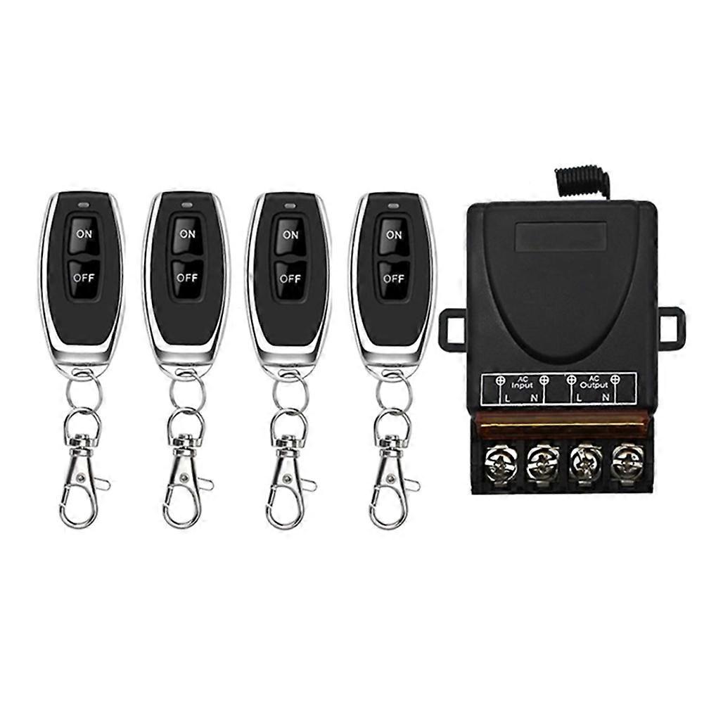 AC 220V 30A 1CH 433MHz Wireless Remote Control Switch RF Relay Receiver + Off/on Transmitter A
