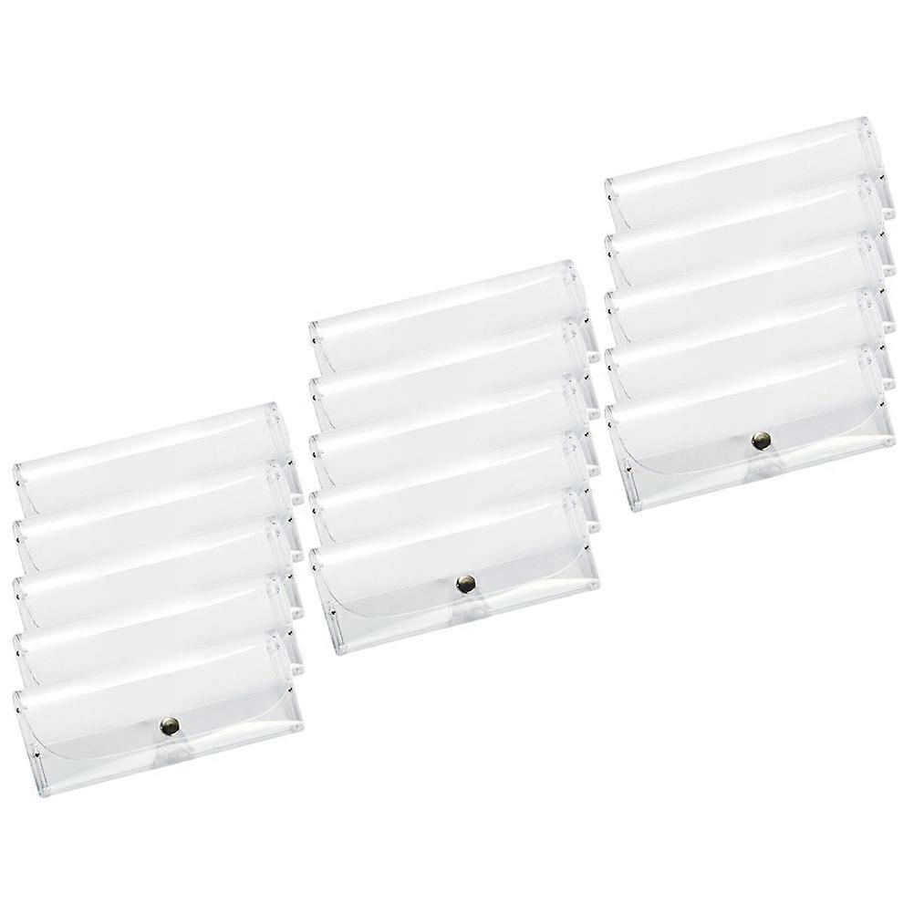 Transparent Plastic Glasses Cases for Sunglasses Storage 15Pcs Pack