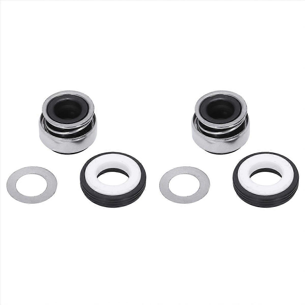 2X 12mm Coiled Spring Rubber Bellow Pump Mechanical Seal 301-12