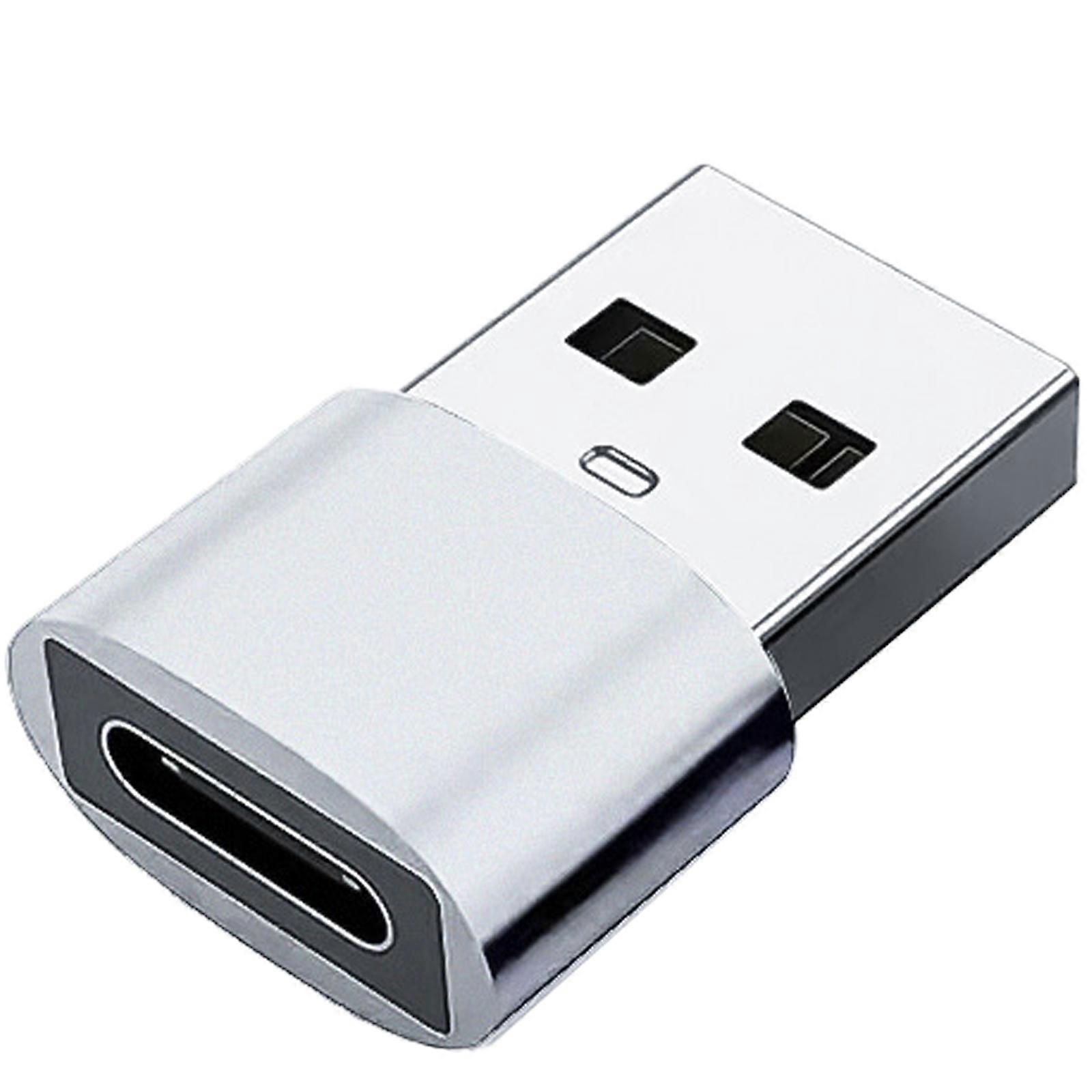 USB2.0 samec na typ C samice adaptéry typ C na USB nabíjací kábel OTG adaptéry pre telefónne notebooky strieborná