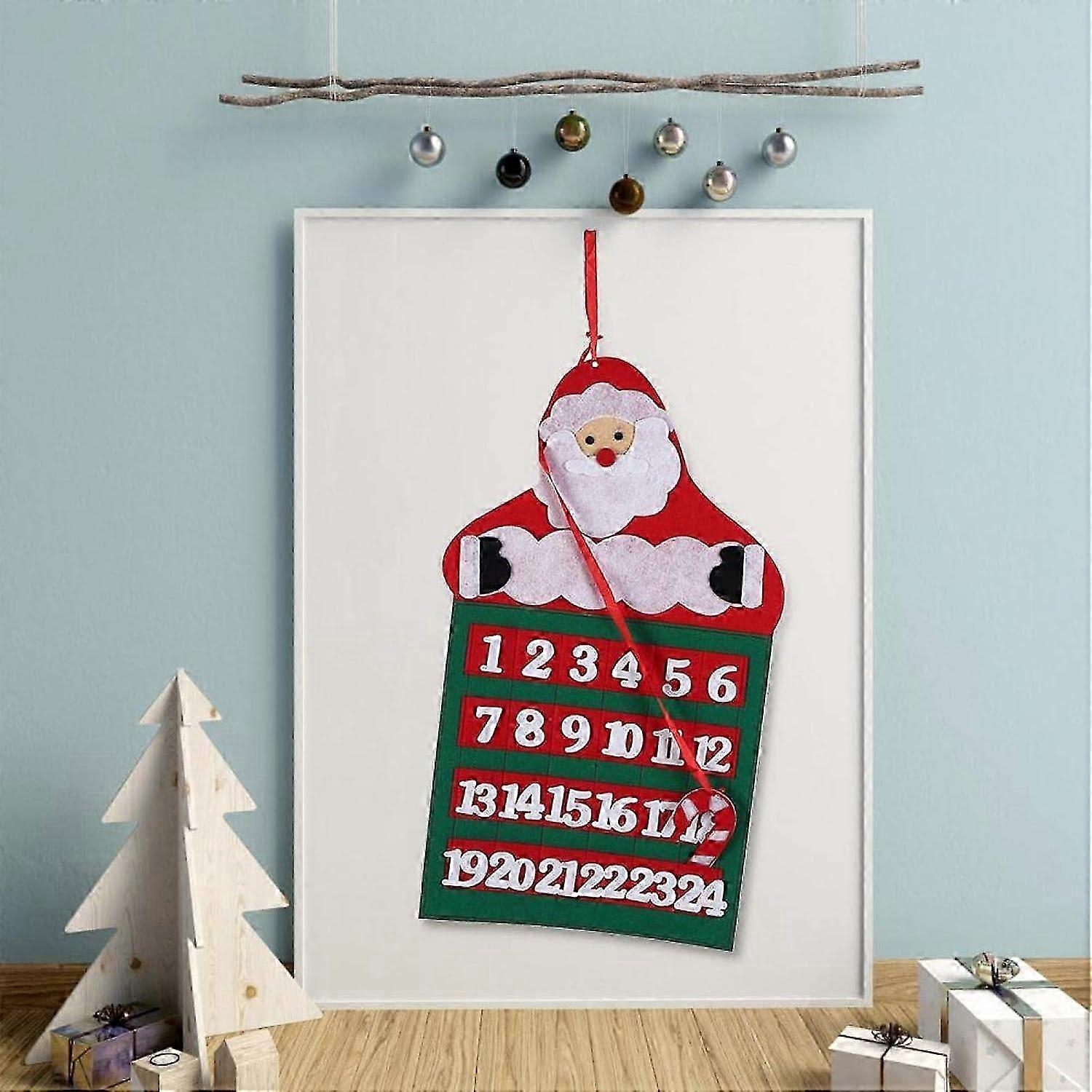 Scandinavian Style Advent Calendar - Felt Christmas Countdown Decor