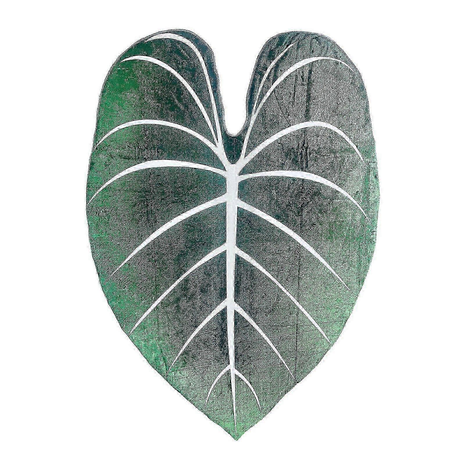 2025 Leaf Blanket with Creative Design Leaf Shaped Giant Fun Realistic Large Green Leaf for Plant Lovers for Couch and Duvets Realistic Large Leaf Bla
