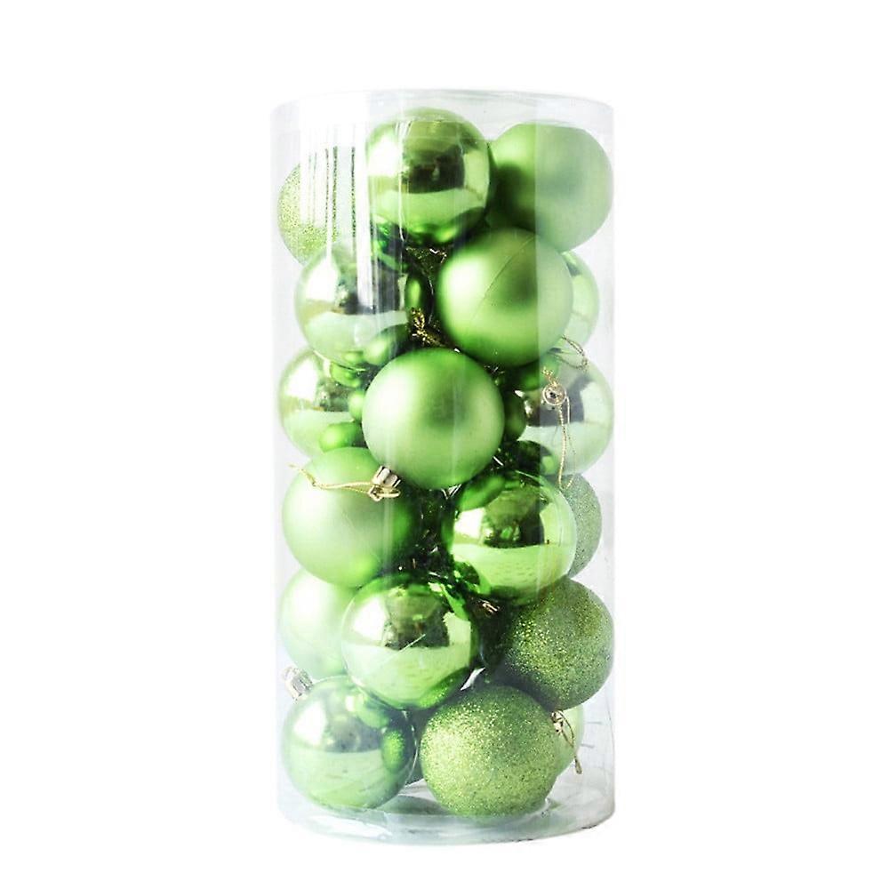 24pcs Christmas Ball Ornaments 1.5'' Shatterproof Tree Decorations, Shiny Polished Glossy Xmas Ornament Set Bulk Compatible with All Trees