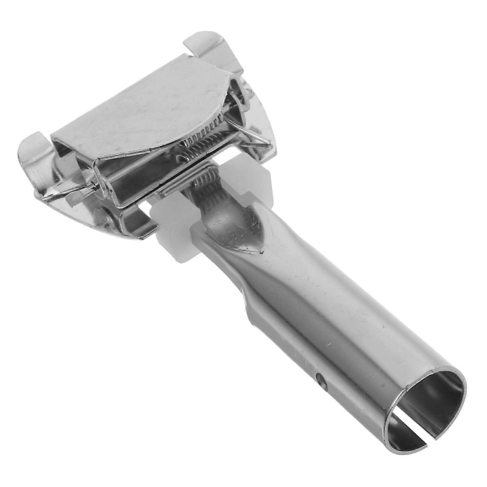 Dust Mop Handle Adapter 2 Pack Heavy Duty Clamp for Long Handle Mops Secure Fit Silver