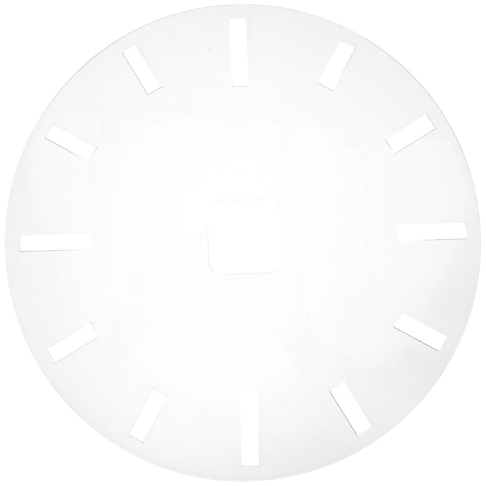 Transparent Acrylic Clock Template for DIY Crafts with Clock Face Insert