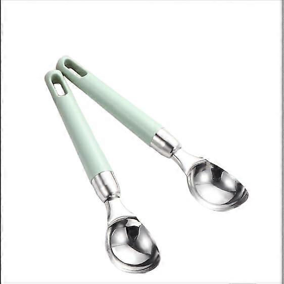2Pack Stainless Steel Ice Cream Scoop with Trigger for Ice Cream and Fruit, Durable EasyClean Design