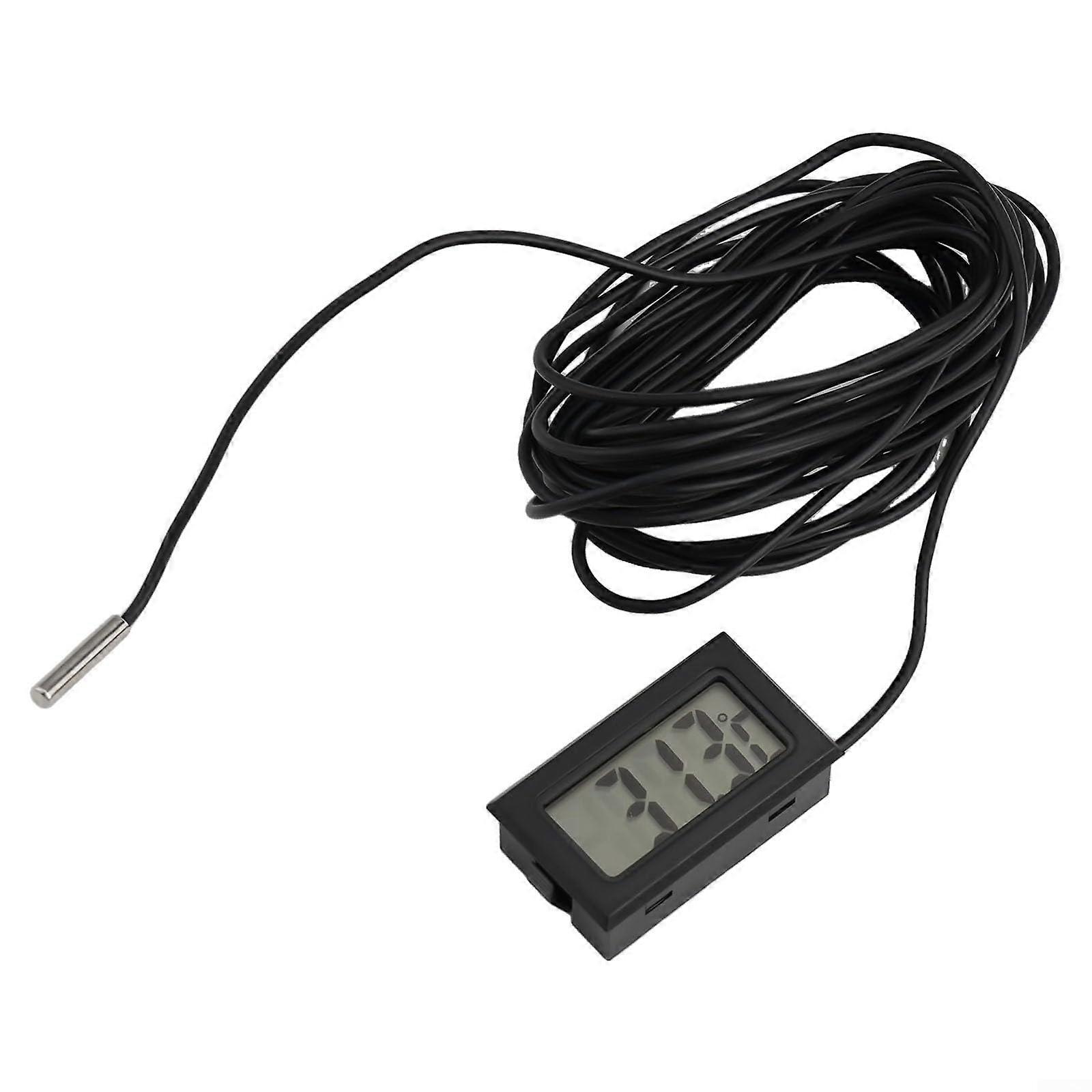 Digital Thermometer with LCD Display and 5m Probe for Fridge Freezer Aquarium Fish Tank Temperature Monitoring