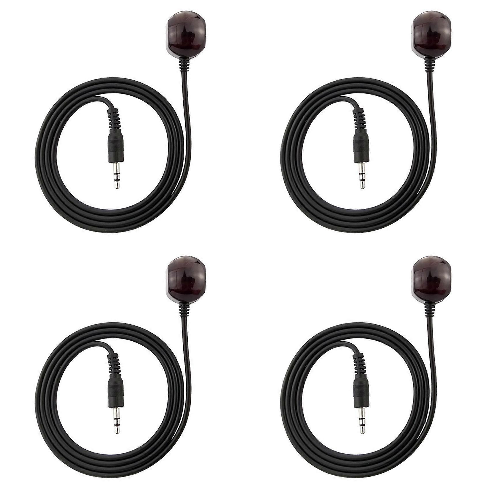 4pcs 3.5mm 38KHz Infrared IR Remote Control Receiver Extender Extension Cable for Set Box