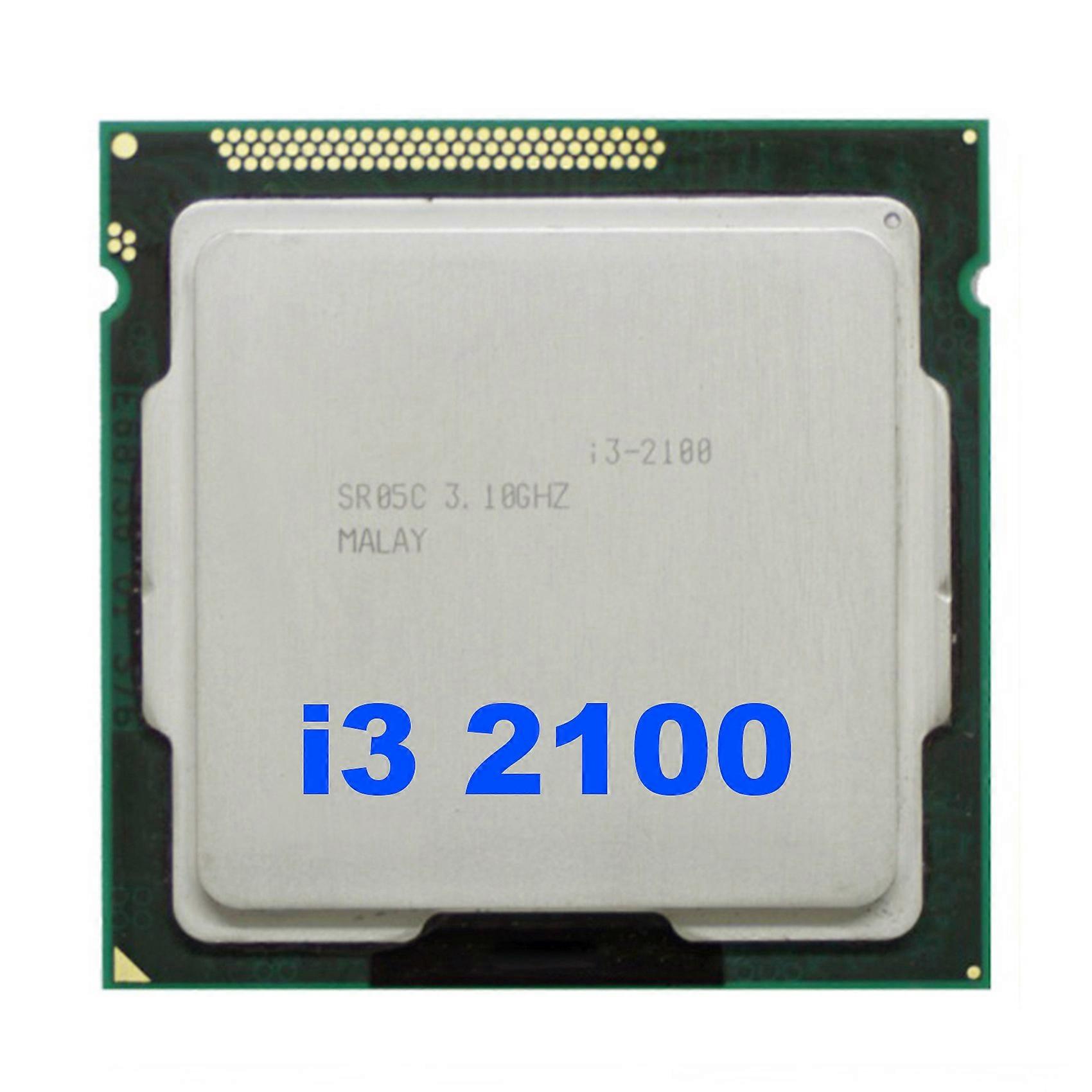 För Core i3 2100 CPU LGA1155 processor 3MB Dual Core Desktop CPU för B75 USB Mining moderkort