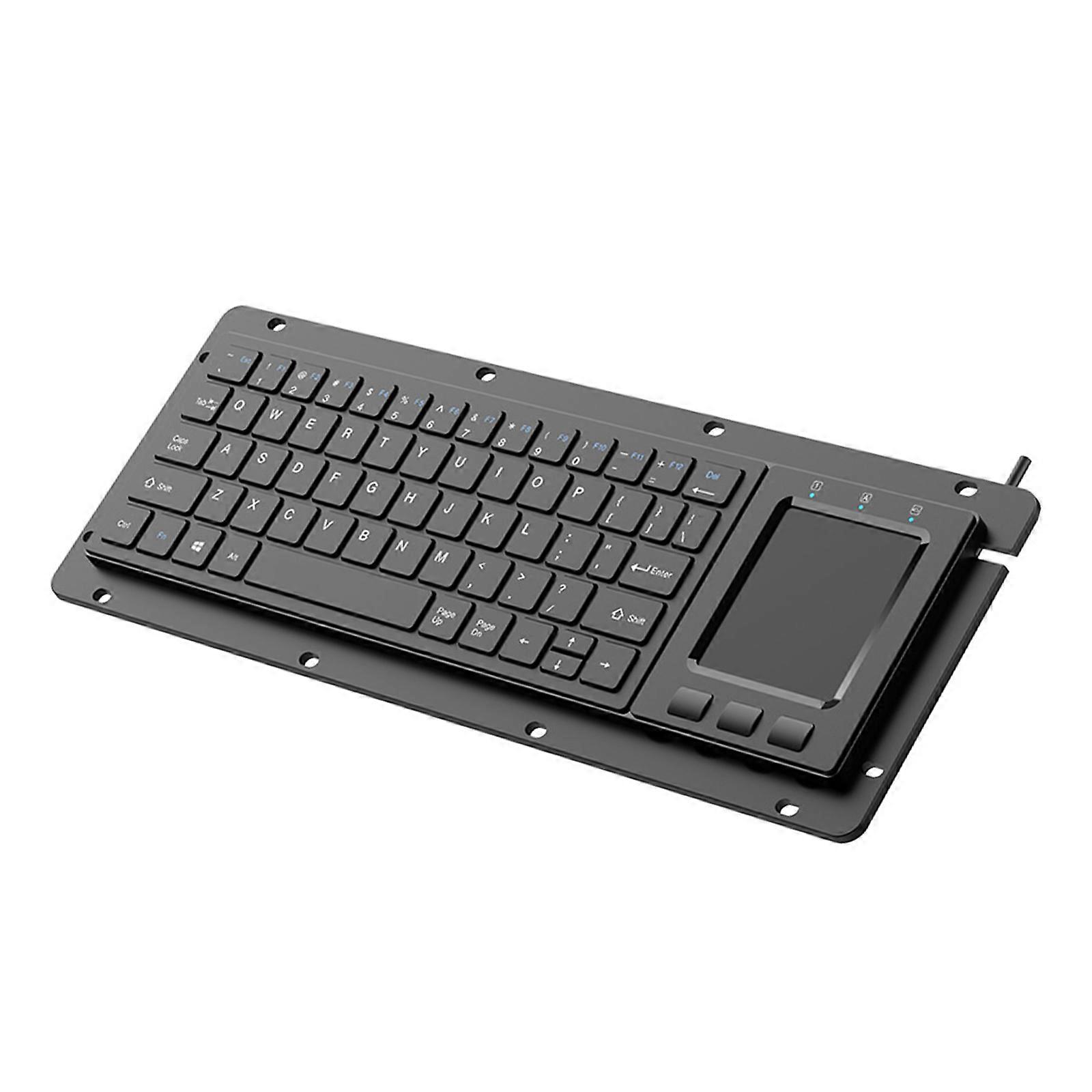 64Key Touchpads Integrated Waterproof Keyboards Supporting Win 11 Gestures for Industrial Applications Compatibility Multicolor