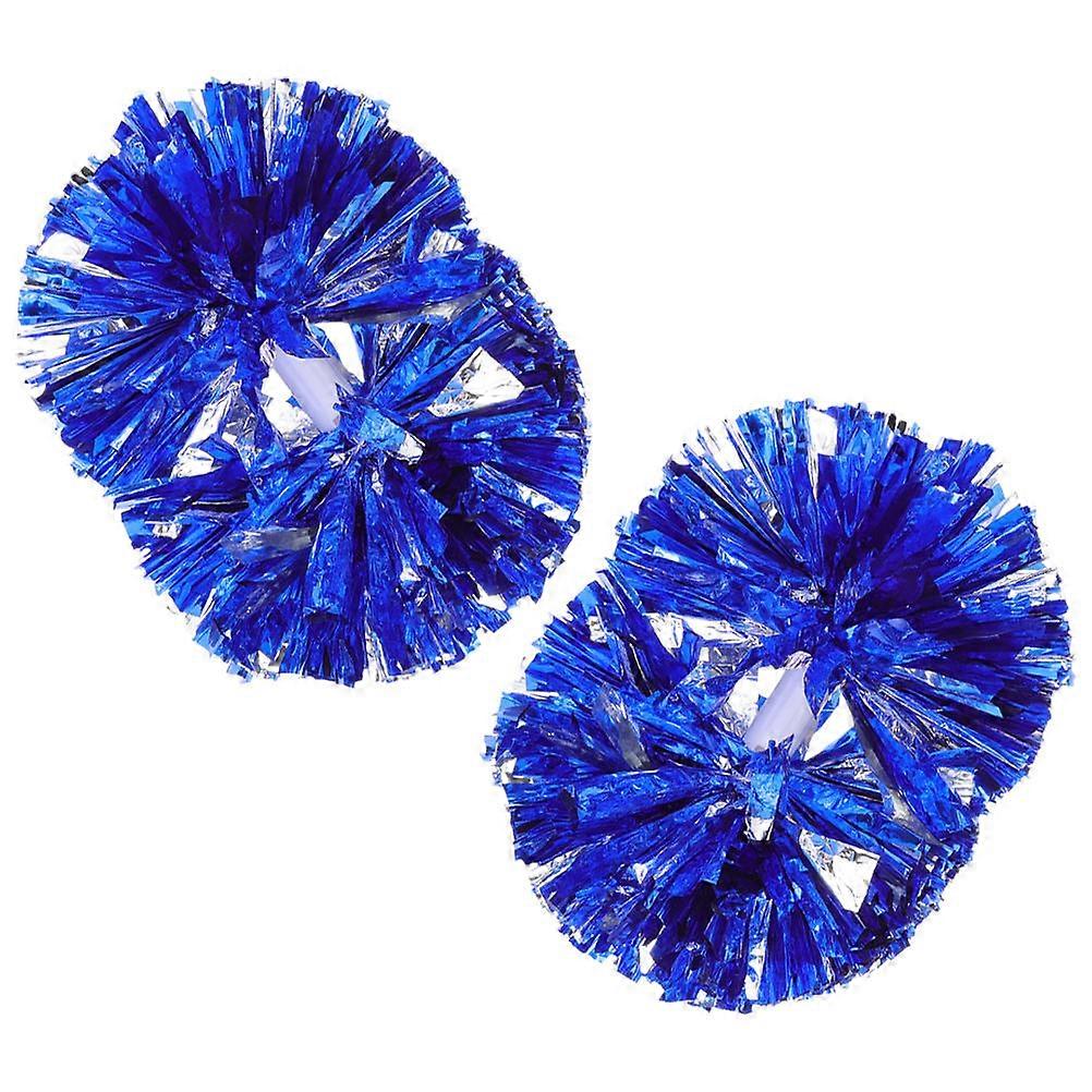 Cheerleading Pom Poms Cheer Accessory for Dance Performances 2Pcs Multicolor