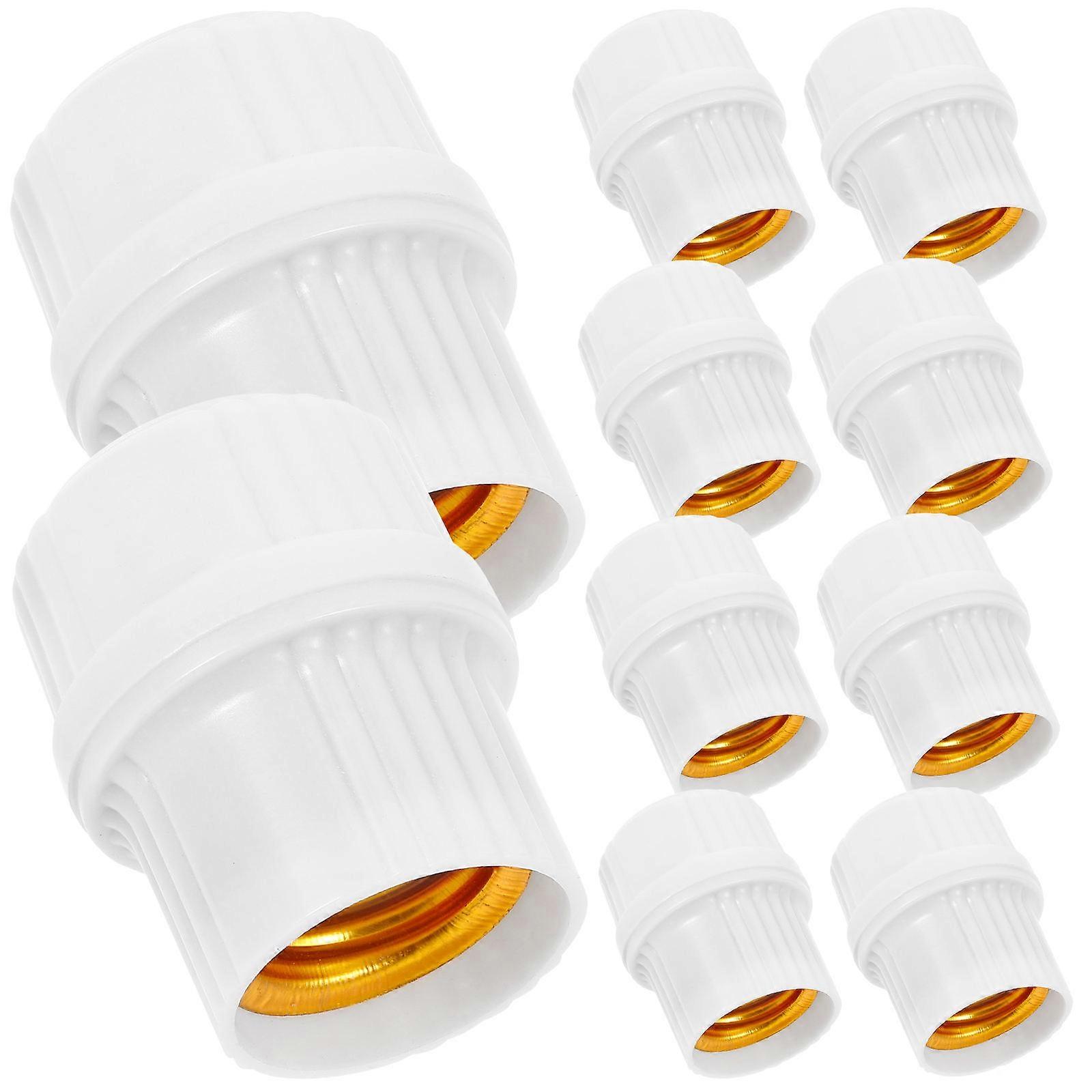 White Vintage Hanging Light Socket Lamp Base for Bulb 10Pcs E27 Pendant