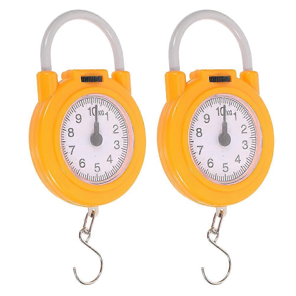 1Pair Portable Hanging Scale for Fishing Lightweight Handheld Spring Scale