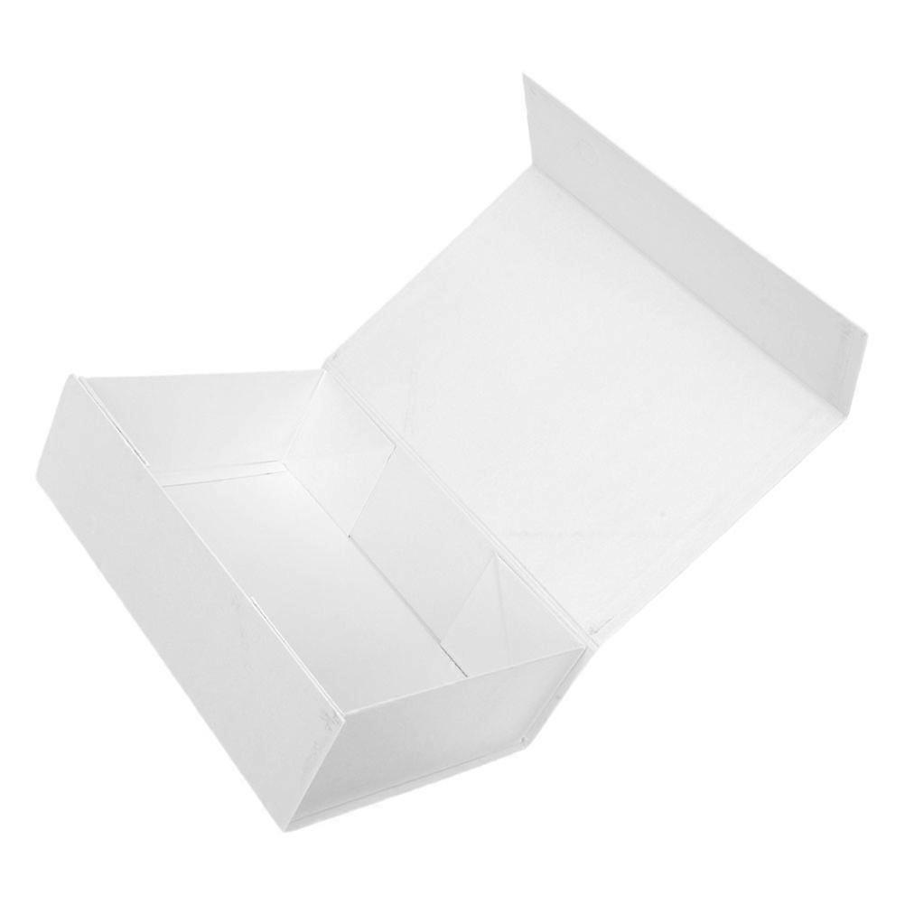 Packaging Box Gift Box for Wrapping Magnetic Closure White Cardboard