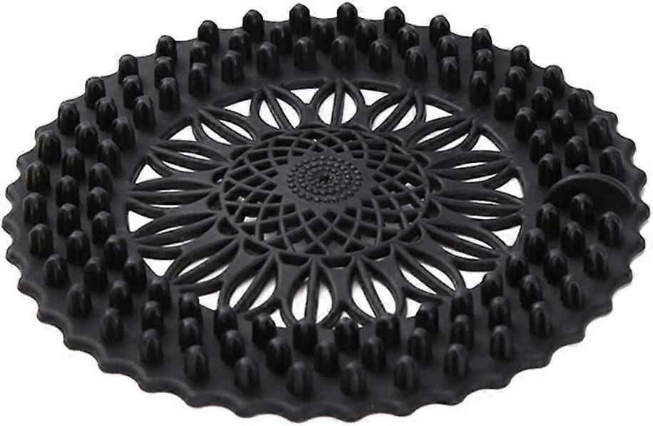 Shower Drain Hair Catcher and Sink Strainer with AntiClogging Filter, NonSlip Base, Easy Clean Handle