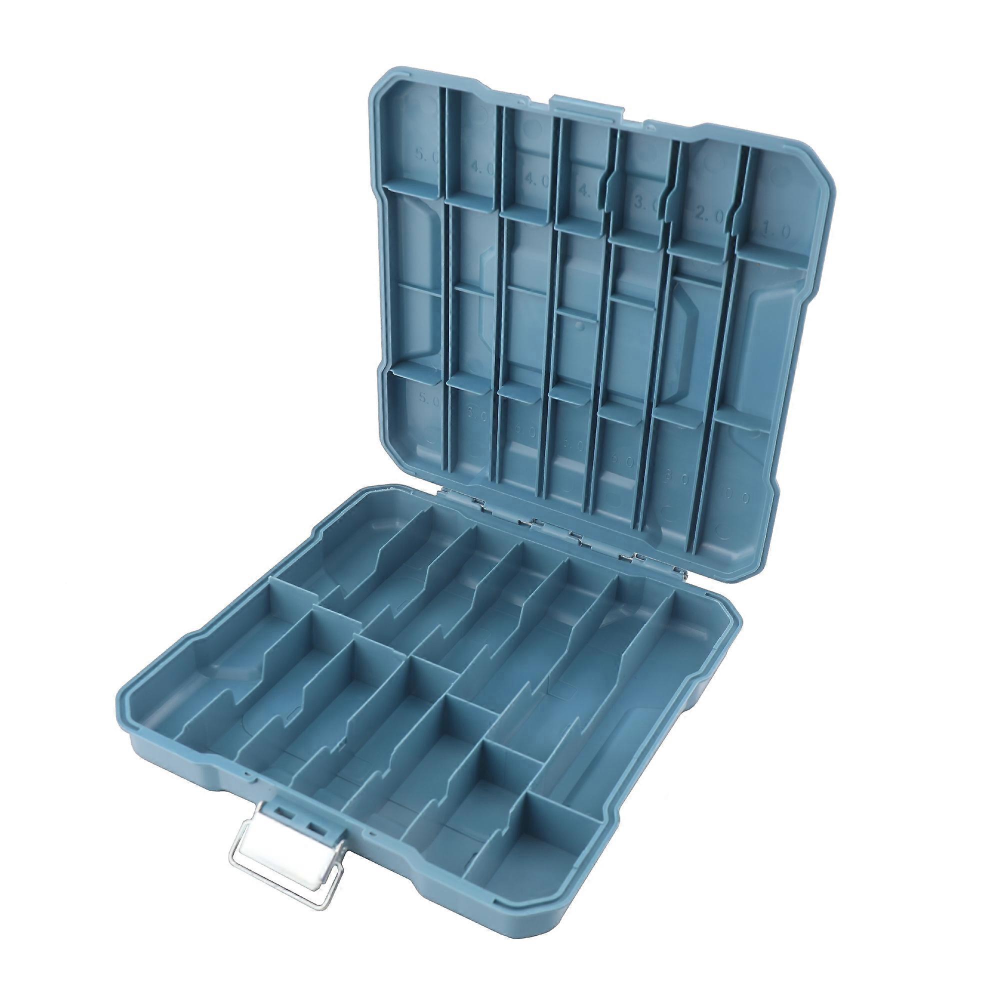 Empty Drill Bits Storage Box Toolbox Tool Accessories Woodworking Drill Bit Storage Container Nail Cutters Bit Organizer Case