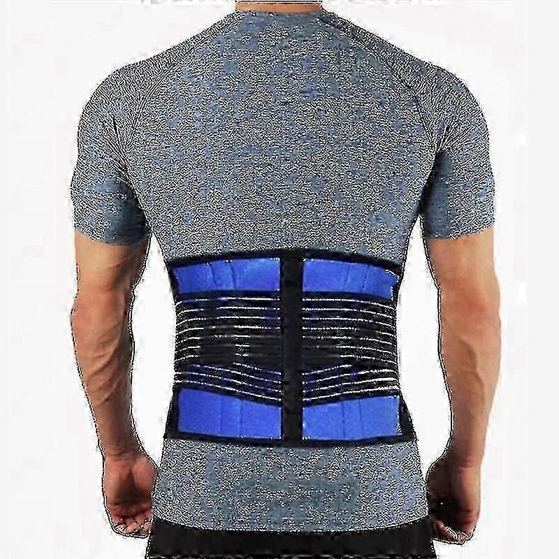 Back Brace for Spine Support and Posture Correction, Waist Belt in Blue
