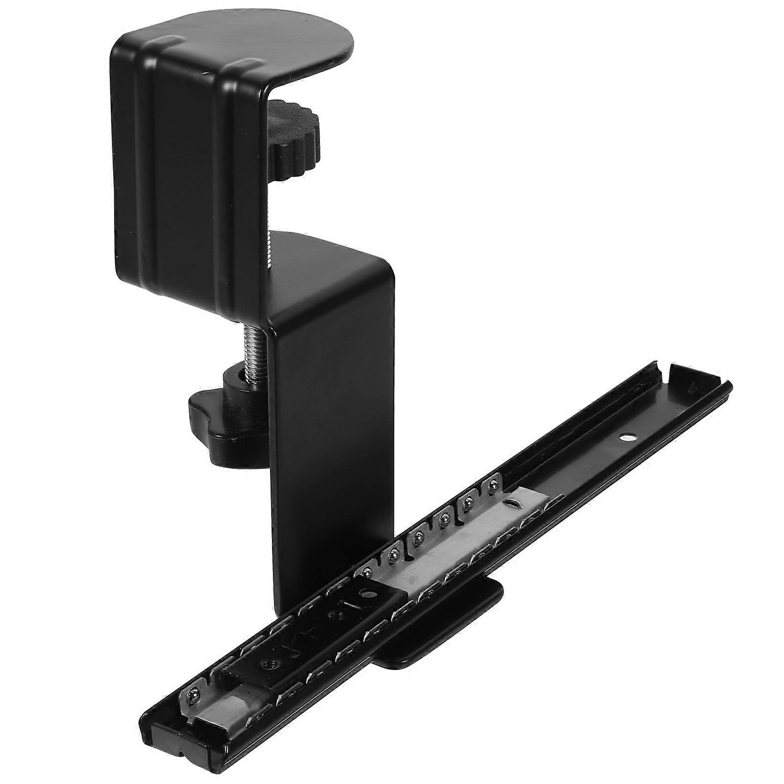 Desk Extension Support Bracket for Keyboard Use 2Sets Black
