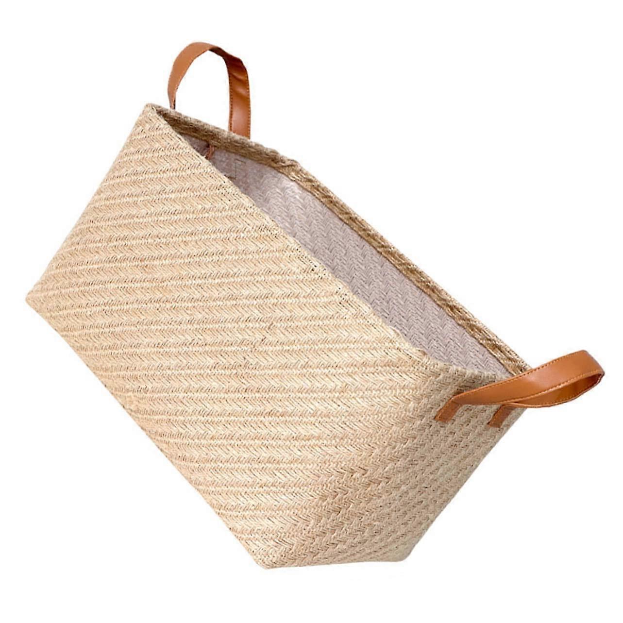 Large Woven Rope Storage Basket for Blankets Clothes Toys with Foldable SpaceSaving Design