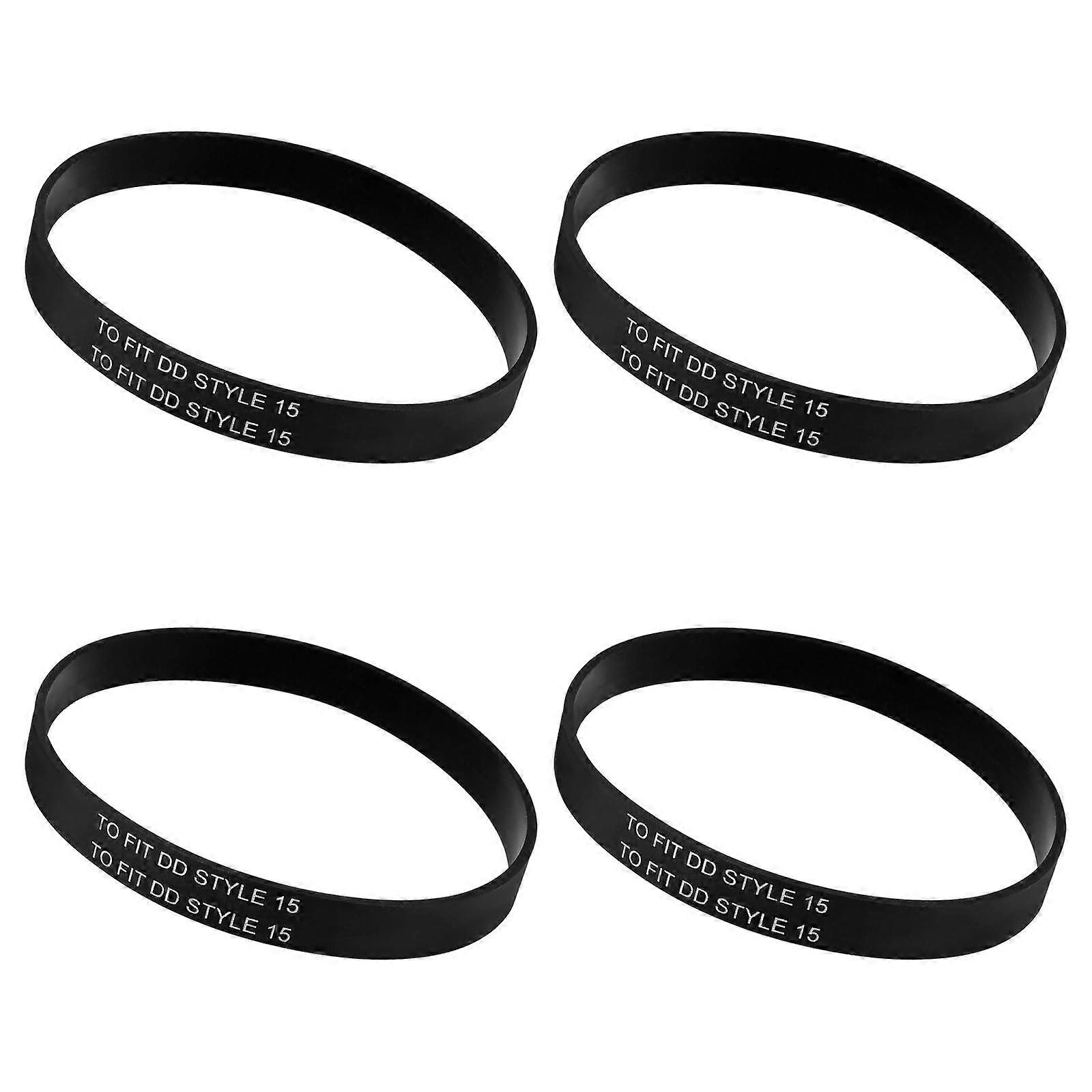 4Pcs Vacuum Cleaner Belts Compatible with Dirt Devil Style15, Durable Rubber Replacement