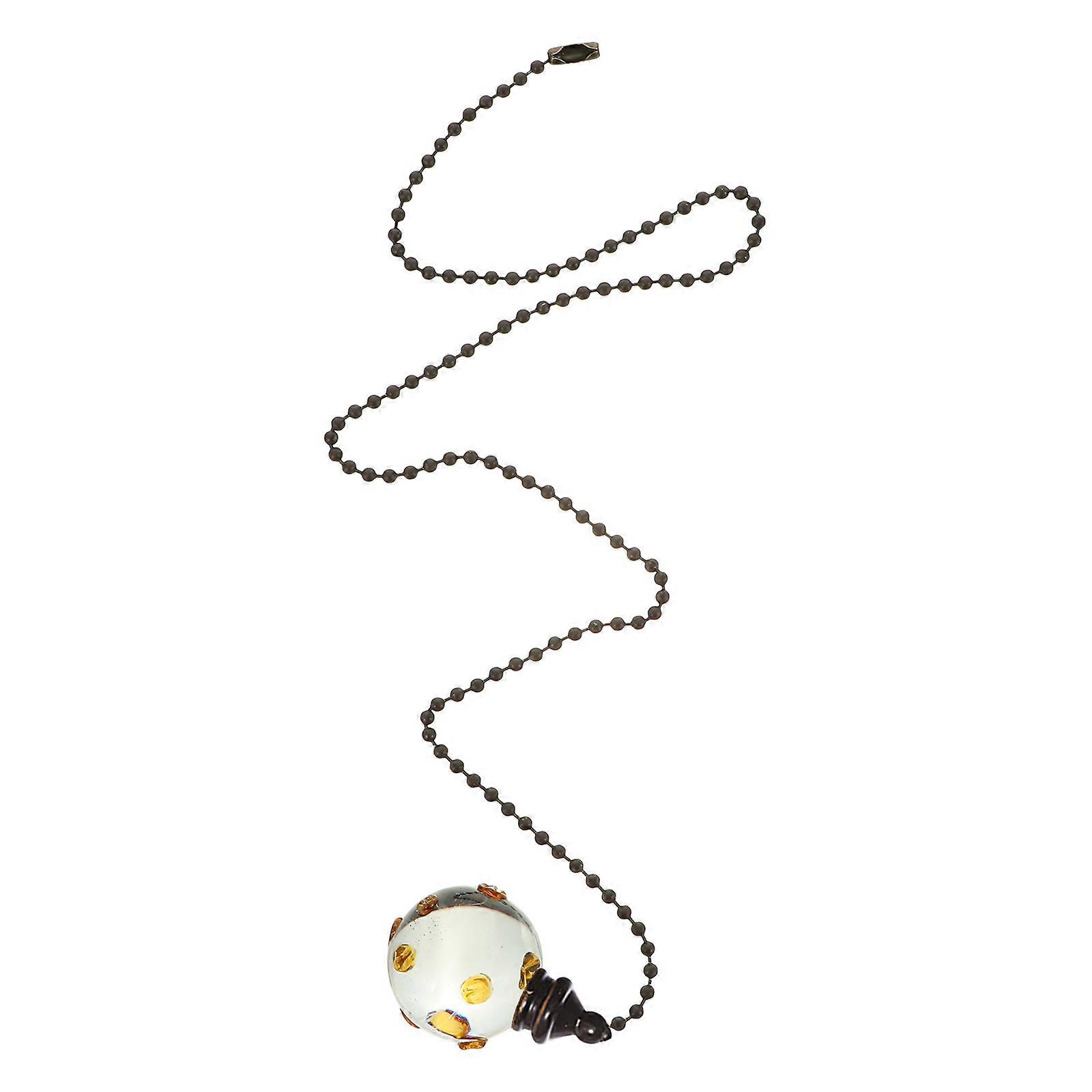 Black Crystal Ceiling Fan Light Chain for Decorative Use