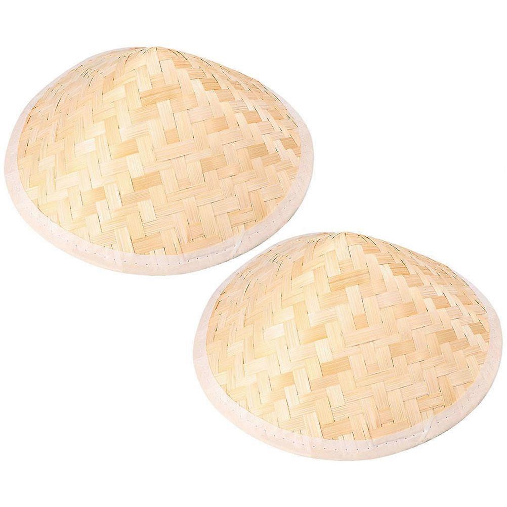 Kid Hat Bamboo Sun Block Hat with 2Pcs for Summer Outdoor Use