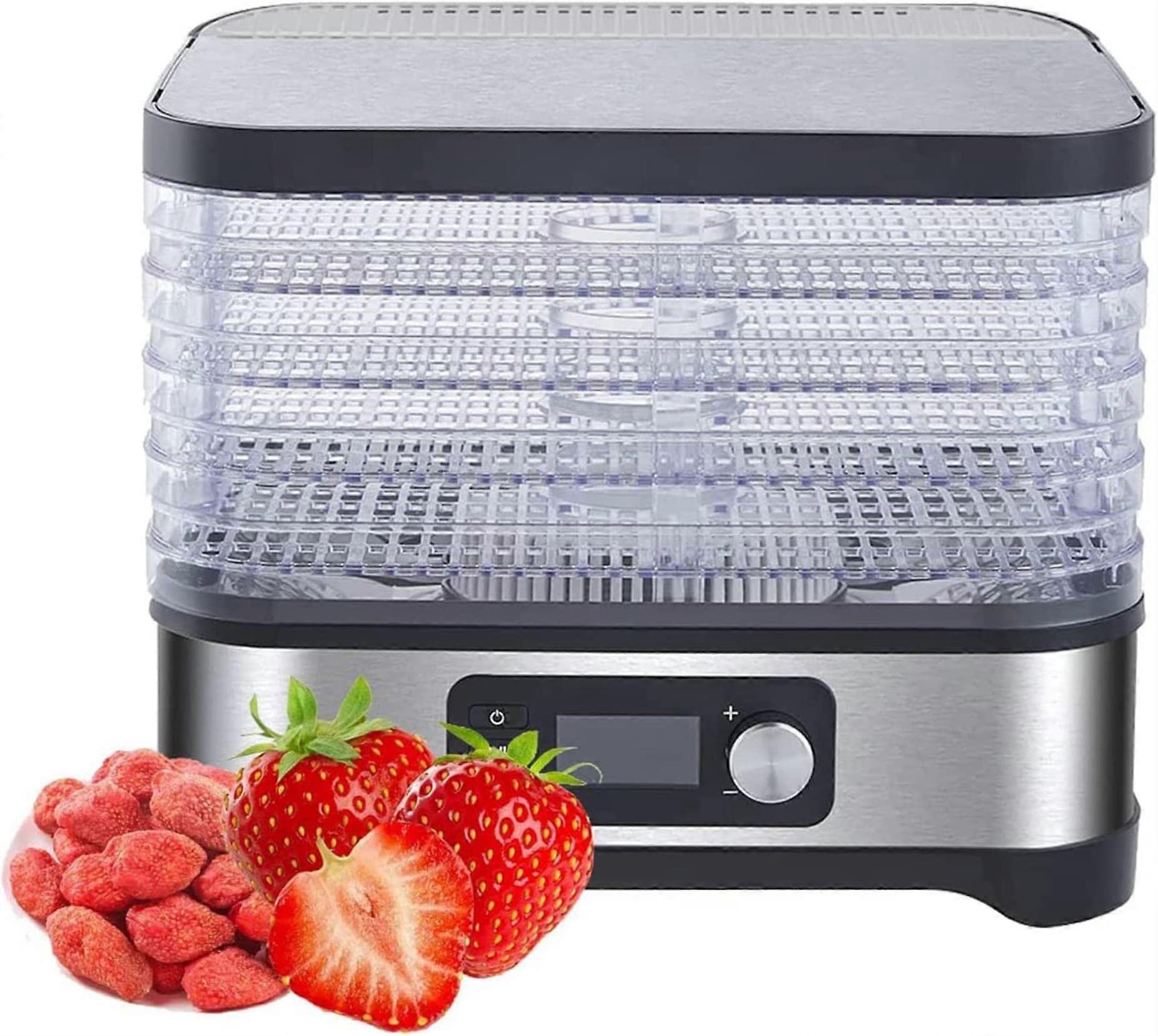 Food Dehydrator with Adjustable Temperature Control, 5Tray Beef Jerky, Fruit and Vegetable Dryer