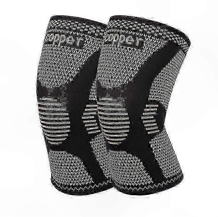 Copper Knee Braces for Pain Relief, Adjustable Support for Running & Arthritis, 2 Pack