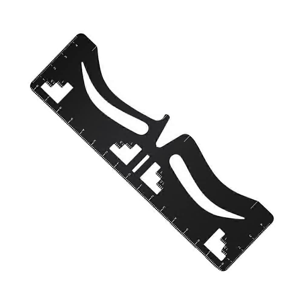 Eyebrow Shaping Ruler Stainless Steel Symmetry Guide for Microblading and Precise Measuring