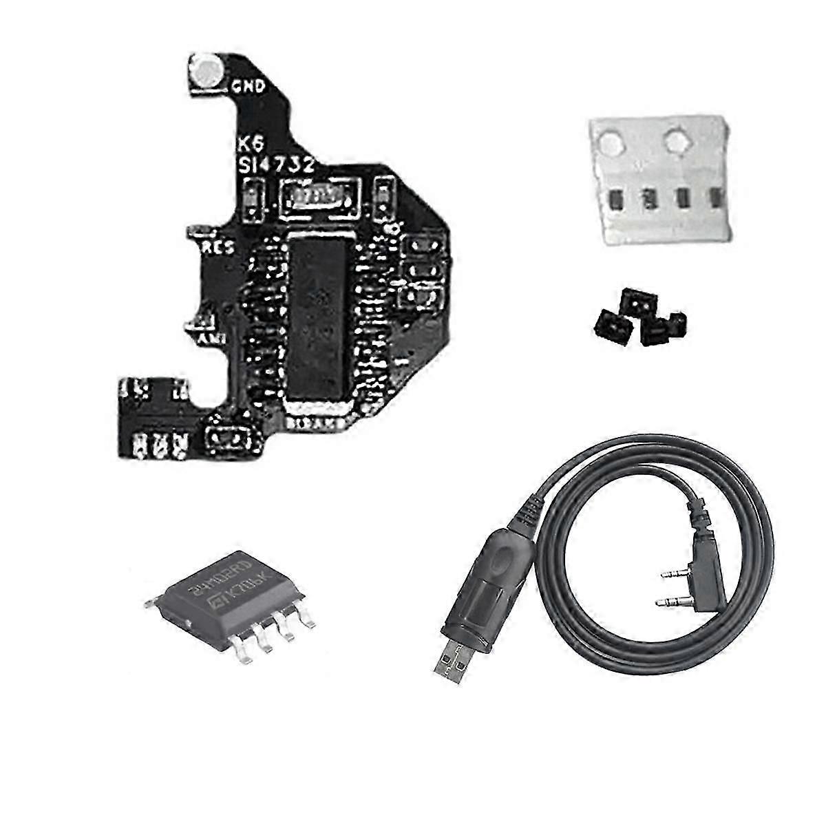 SI4732 Shortwave Radio Module+2M Chip+USB Programming Cable for UVK5/UVK6 DIY Shortwave Modification Module