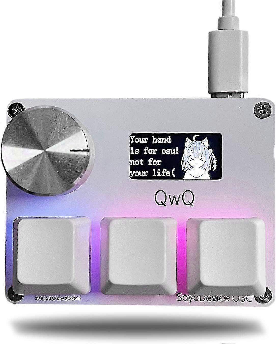 Keyboard quick trigger Hall switch magnetic linear switch keyboard with knob and