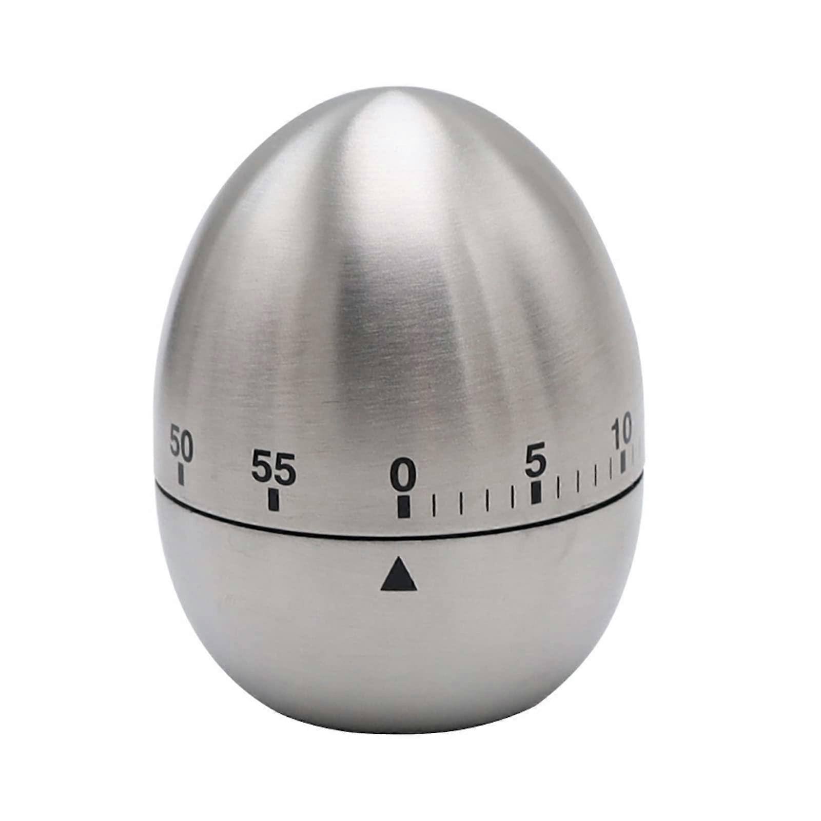 Chef Shaped Kitchen Timer Stainless Steel 60 Minute Mechanical Baking Timer for Cooking and Home