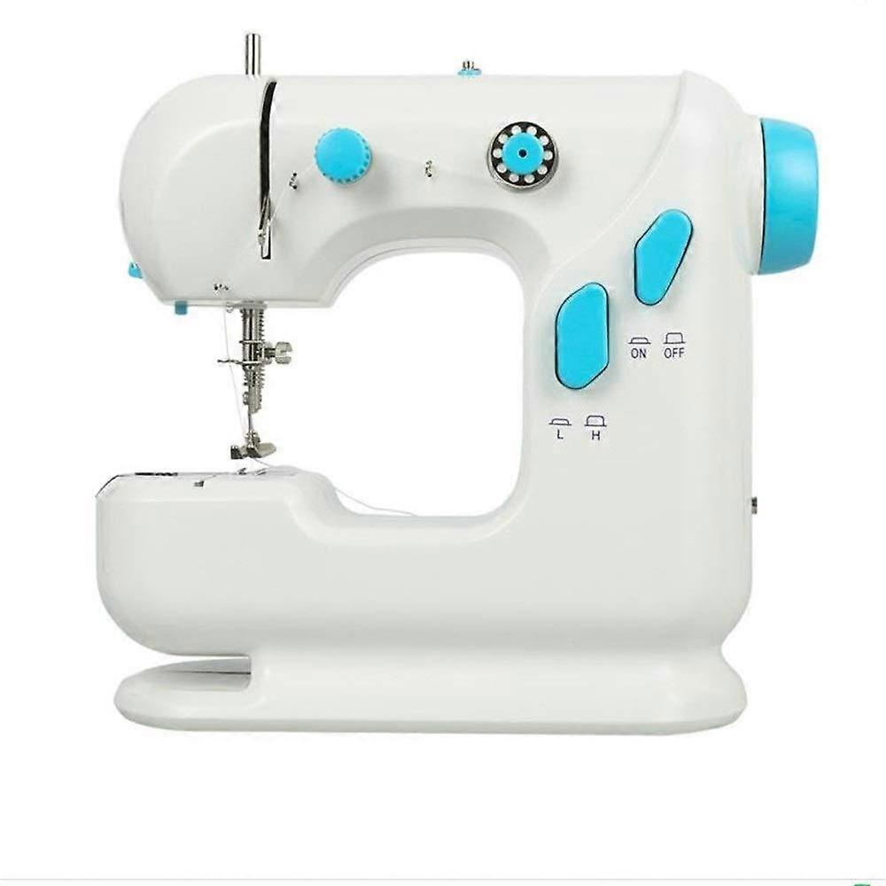 Mini Sewing Machine with Adjustable Speed, Dual Switch Control, Compact for Beginners, Blue