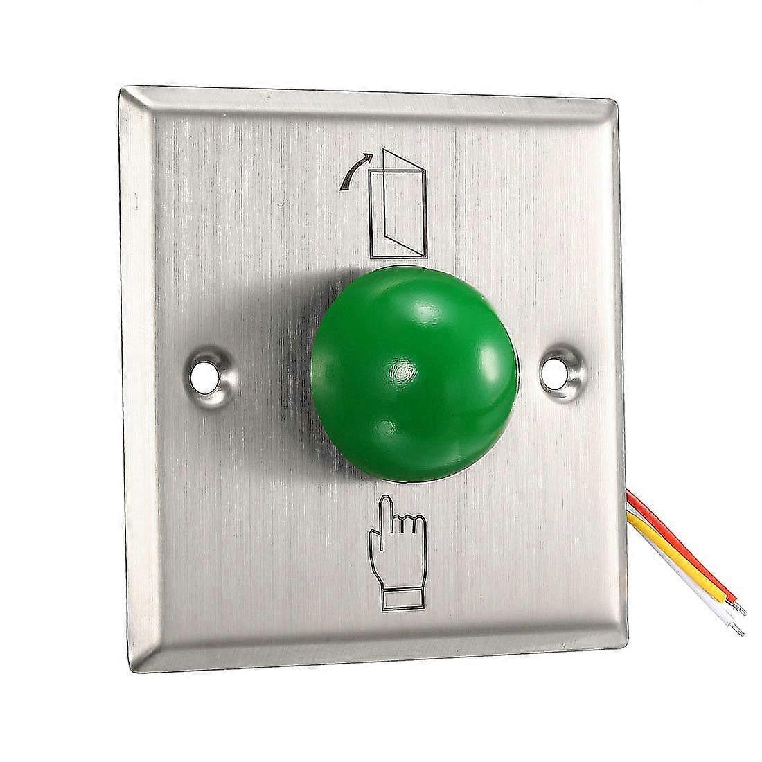 Door Release Button Push to Exit Switch 86mm Stainless Steel 12V NO NC COM for Access Control