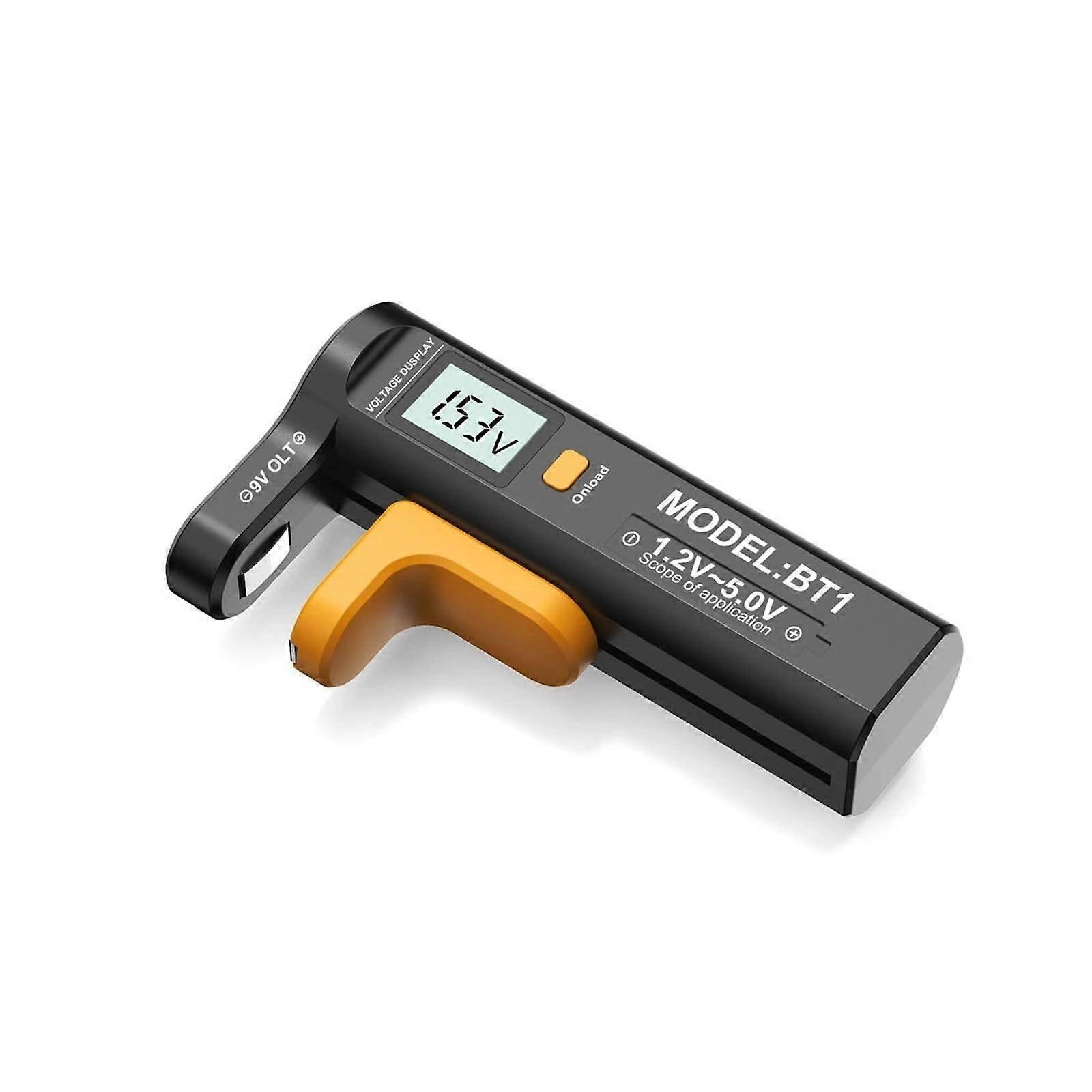 Digital Battery Tester with LCD Display, Universal Voltage Checker for AA AAA 9V Button Cells