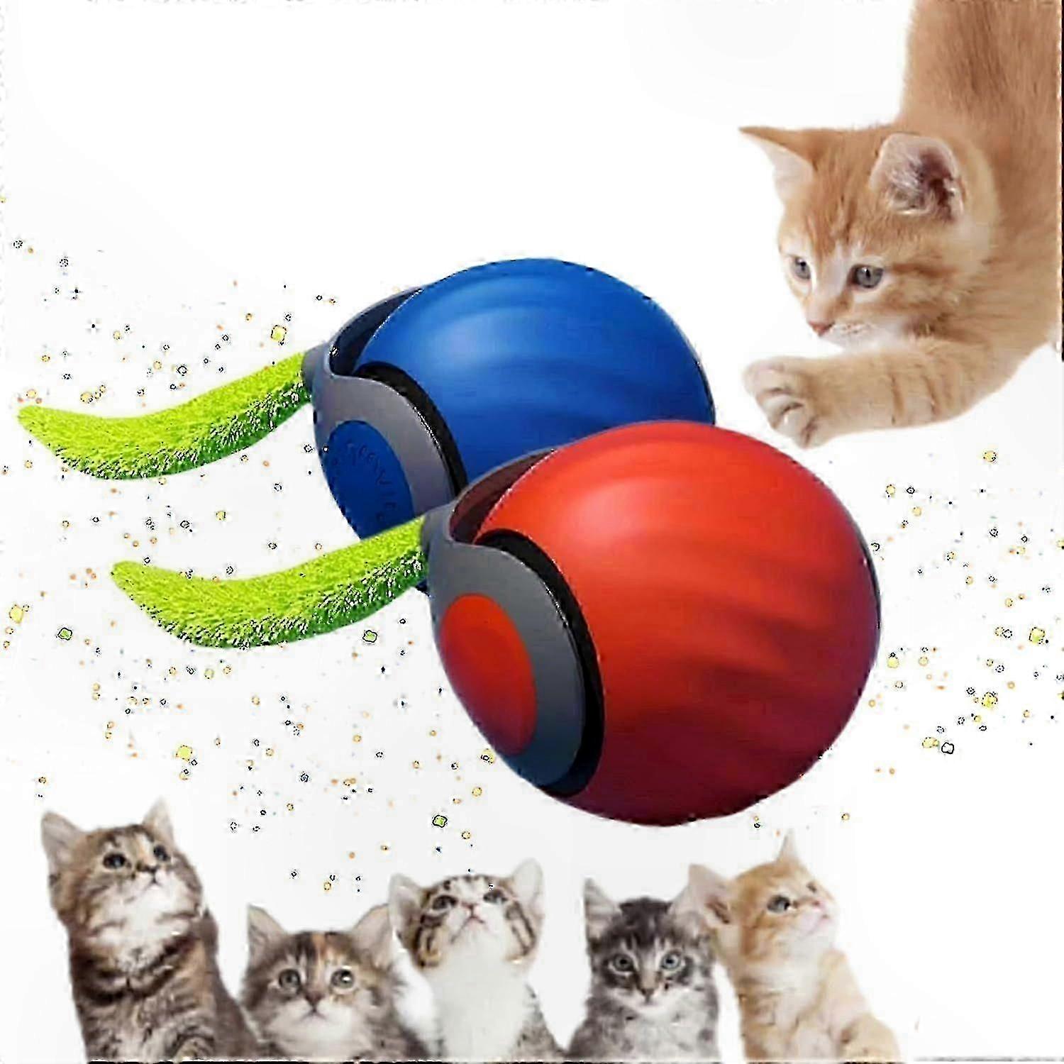 2-Pack Interactive Cat Toy, 2.0 Version, Indoor Cat Entertainment