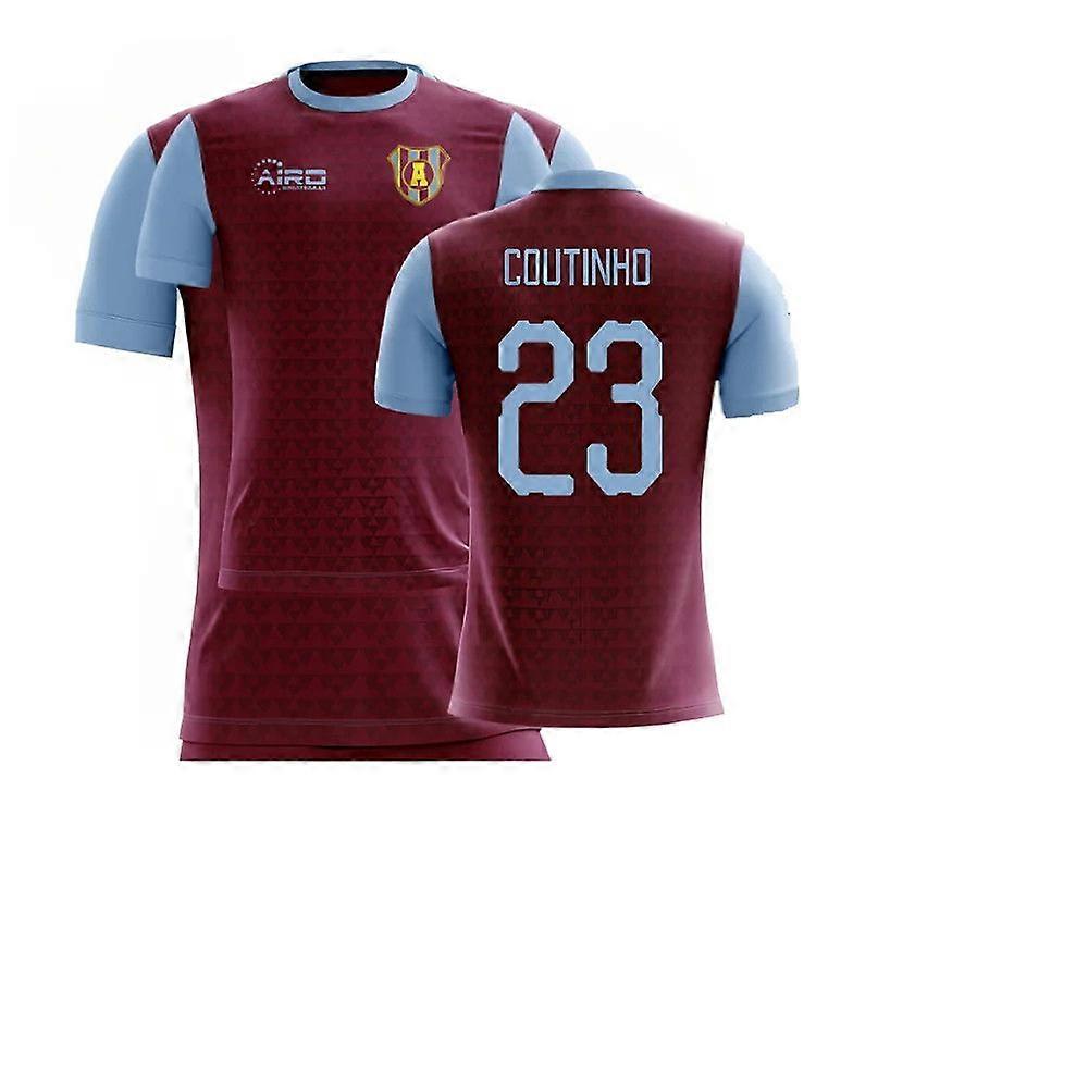  2025-2026 Villa Home Concept Football Shirt (Coutinho 23)