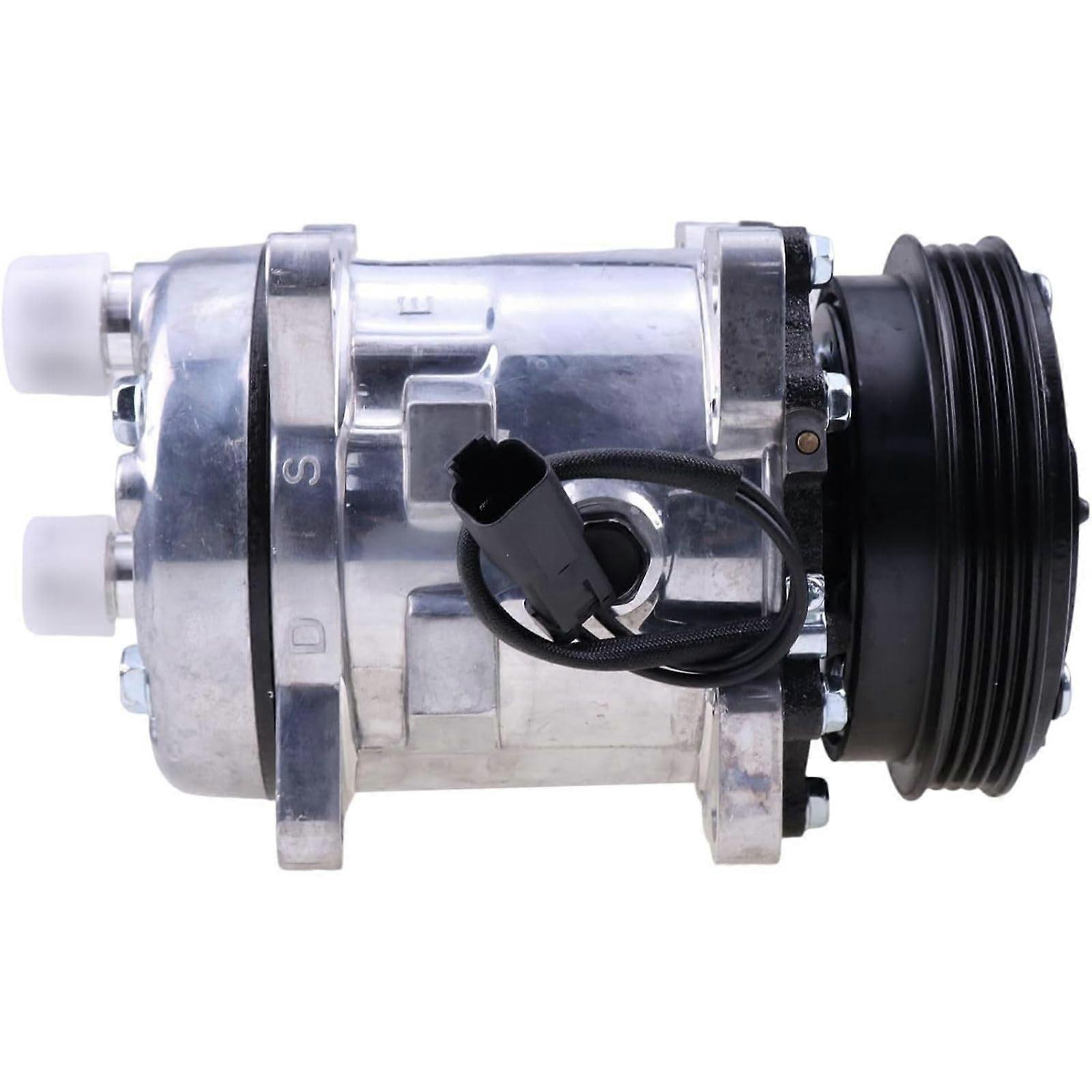AC Compressor 7363374 Replacement 12V for Bobcat S550 S570 S590 S595 S630 S650 T550 T590 T595