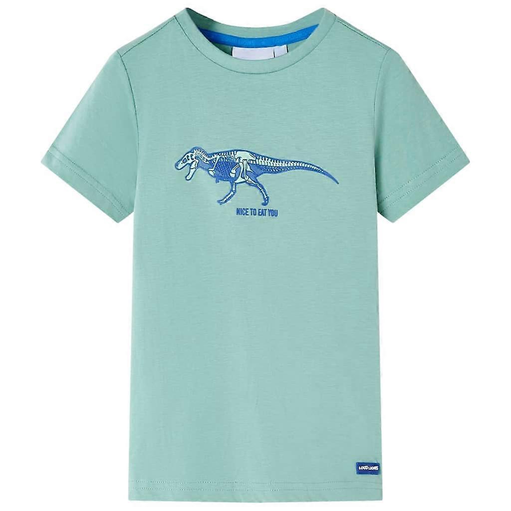 vidaXL Kindershirt 128 lichtkakikleurig