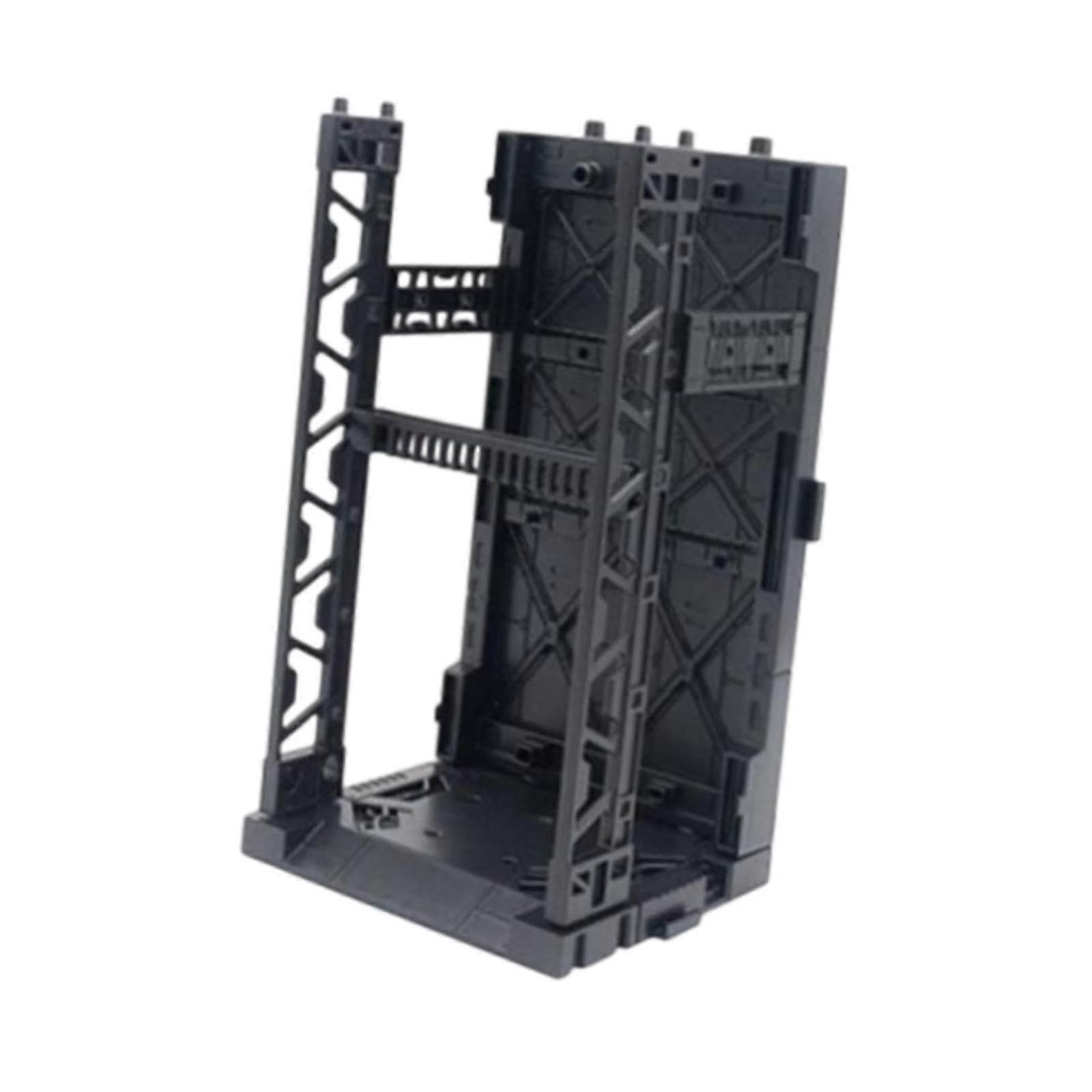 Action Figure Display Stand with Modular Interlocking Base for Model Kits, Adjustable PP Material
