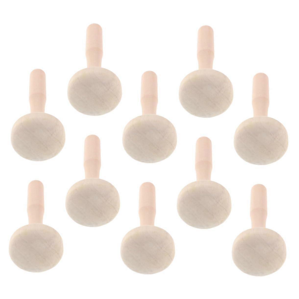 Printmaking Roller Set with Wooden Mushroom Ink Rollers for DIY Art Projects and Beginners