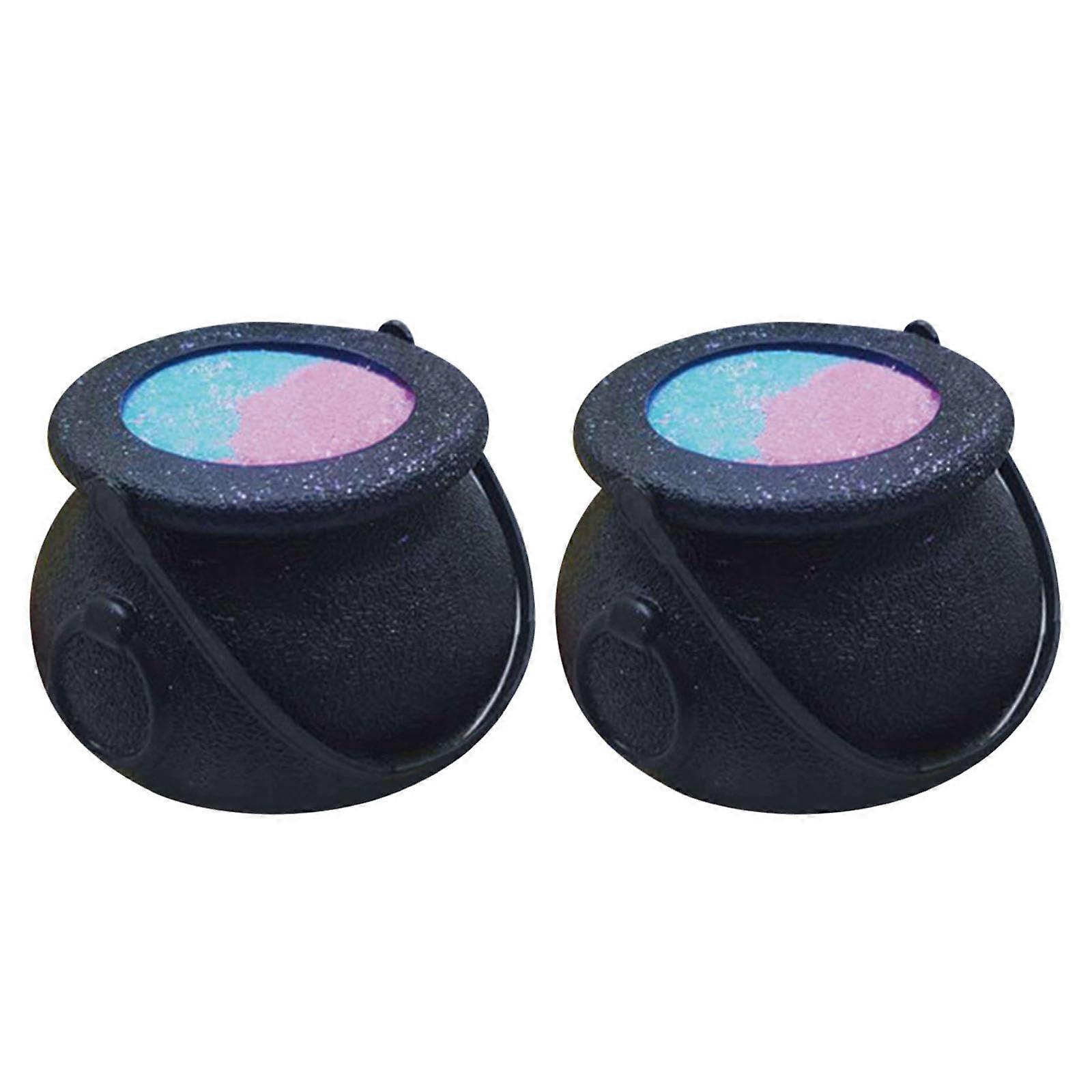 Halloween Bath Bombs Witch Cauldron Set with Bubbling Effect, Moisturizing Formula, 2pc Gift