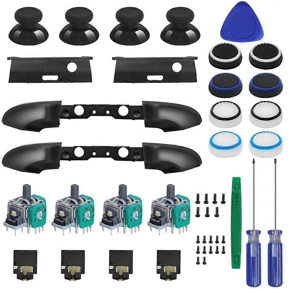 27 PCS  Kit for Xbox One Controller with Joysticks Bumper Buttons Headset Jack and Tools