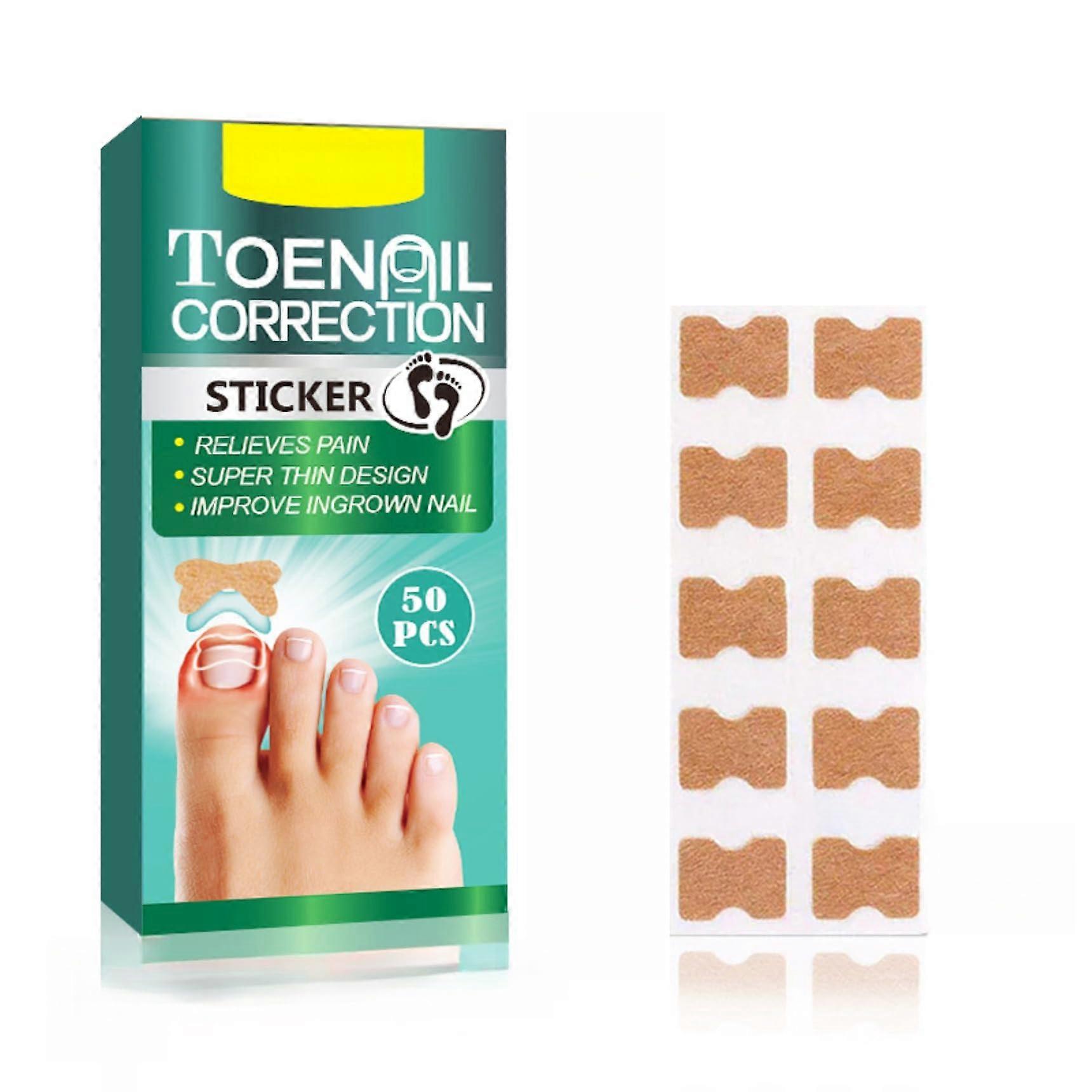 50PCS Ingrown Toenail Correction Patch Kit with Waterproof SelfAdhesive Straightening Strips