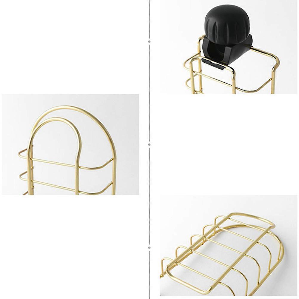 Golden Faucet Storage Rack for Draining 1Pcs Adjustable Sponge Holder