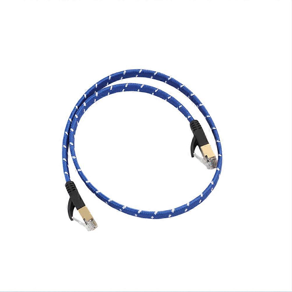 Ethernet Patch Cable Cat 7 Ethernet Cable Network Cable For LAN Network Connections Blue 1m Data Transfer 1Pcs