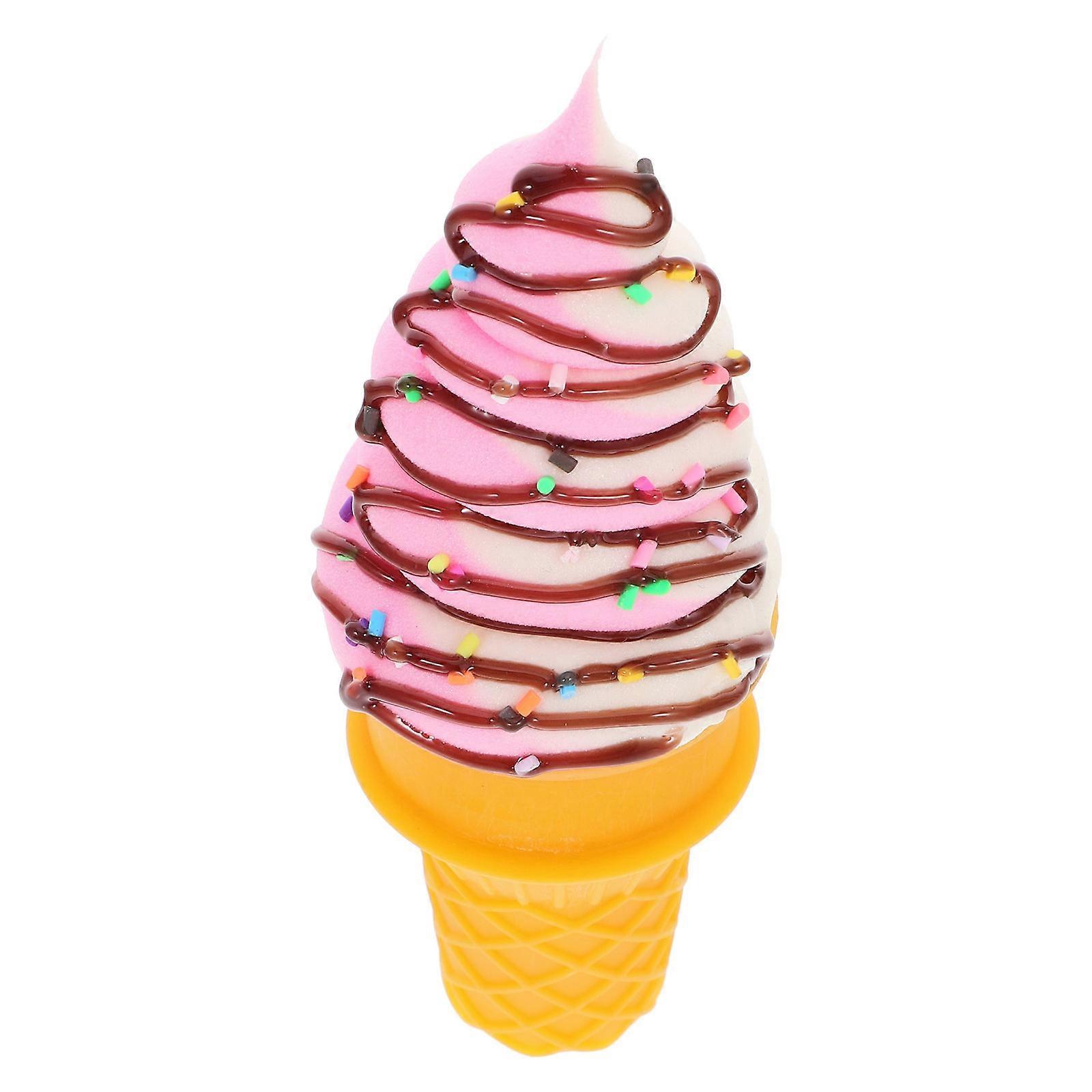 Dekorative Eiswaffel-Simulation, rosa, künstliche Requisite