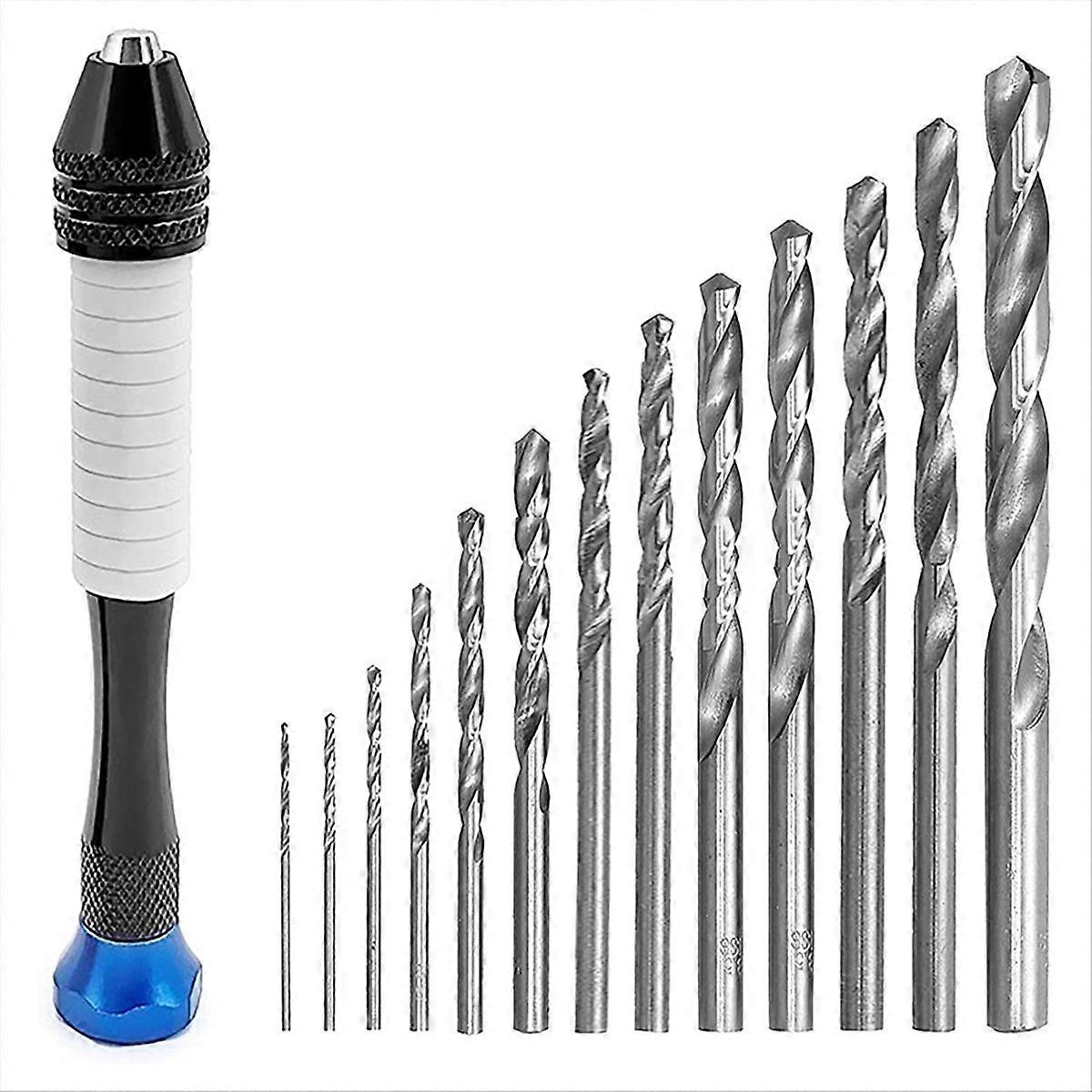 48PCS Precision Pin Vise Hand Drill Set