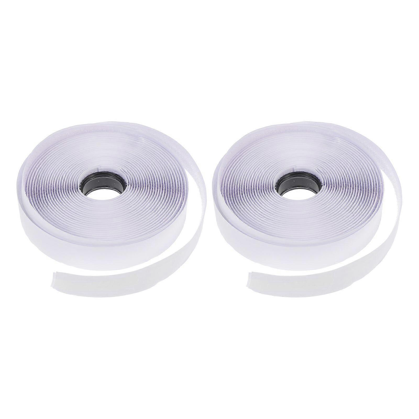 Back Sticky Hook and Loop Strip Self Adhesive Tape for Protection 2 Rolls